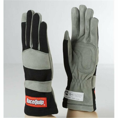 RACEQUIP 1 Layer SFI-1 Black Glove, Small RQP-351002